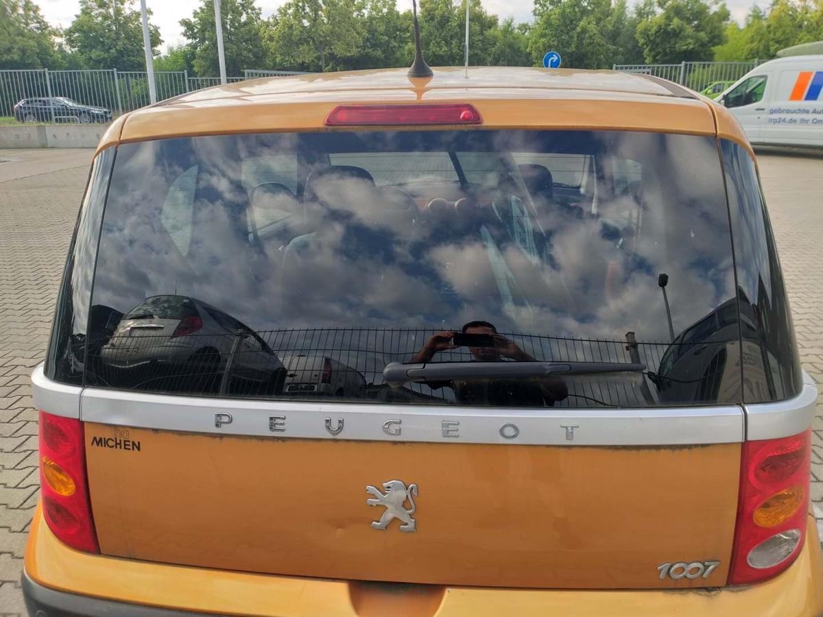 Peugeot 1007 original Heckklappe mit Heckscheibe KHW Orange Salamanque Bj.2005